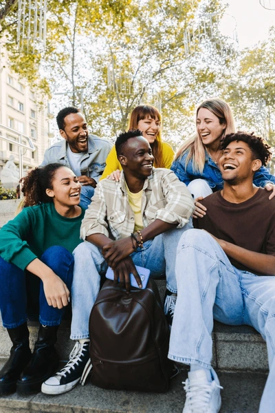 vertical shot happy multiethnic group 600nw 2267339865